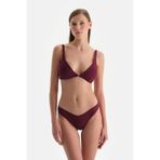 Dagi Kadın Brazilian Alt Örme Bordo Bikini