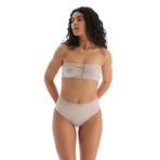 Dagi Kadın Brazilian Bikini Alt, Örme, Bej, 38