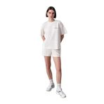 Dagi Kadın Kadın Modal Nervürlü Şort, Örme, Ekru, 2XL