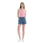 Dagi Kadın Kalın Askılı Ribli Atlet, Pamuklu, Örme, Pembe, M
