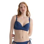 Dagi Kadın Kaplı Bikini Üstü, Örme, Indigo, 36