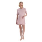 Dagi Kadın Kaşkorse Hamile Tişört Şort Pijama Takımı, Viskon, Açık Pembe, XL