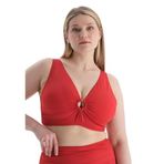 Dagi Kadın Korseli Toparlayıcı Bikini Üst, Örme, Kırmızı, 40
