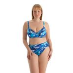 Dagi Kadın Korseli Toparlayıcı Bikini Üst, Örme, Mavi, 38