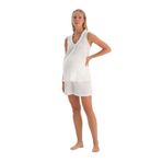 Dagi Kadın Müslin Kısa Pamuklu Dokuma Beyaz Hamile Pijama Altı