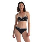 Dagi Kadın Normal Bel Bikini Alt, Örme, Siyah, 36