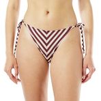 Dagi Kadın Spagetti Bikini Alt, Örme, Bordo/ Ekru, 40