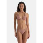Dagi Kadın Spagetti Bikini Alt, Örme, Kahverengi, 36