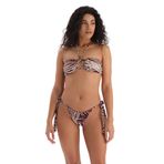 Dagi Kadın Straplez Bikini Üst, Örme, Bordo/ Ekru, 42
