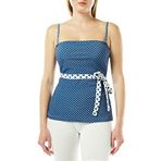 Dagi Kadın Straplez Tankini Üst, Örme, Marin, 36
