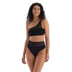 Dagi Kadın Tek Omuz Bikini Üst, Örme, Siyah, 36