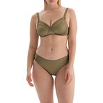 Dagi Kadın Toparlayıcı Yüksek Bel Bikini Alt, Örme, Yeşil, 48