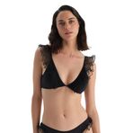 Dagi Kadın Üçgen Geniş Bikini Üst, Örme, Siyah, 36
