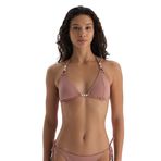 Dagi Kadın Üçgen Küçük Bikini Üst, Örme, Kahverengi, 36