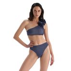Dagi Kadın Yüksek Bel Bikini Alt, Örme, Mürdüm, 36