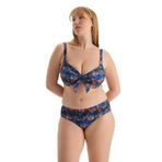 Dagi Kadın Yüksek Bel Bikini Alt, Örme, Pudra, 38
