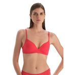 Dagi Kaplı Sabit Askılı Bikini Üstü, 36, 24SW82042GB, Kırmızı, Kadın