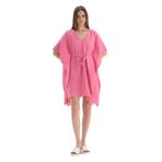 DAGi Kısa kol Kimono 23SW86036ST Kadın Plaj Giyimi, Pembe, 38