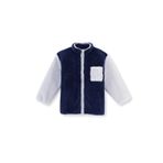 Dagi Kız Çocuk Cep Detaylı Unisex Şerpa Sweatshirt, Örme, Lacivert, 5-6