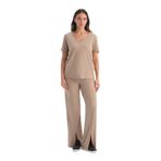 Dagi Nervürlü Pantolon Beden, XL, 26SW15421BB, Bej, Kadın
