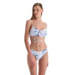 Dagi Örme Yüksek Bel Slip Bikini Altı Beyaz Mavi, 38, 24SW81086ST, Çok Renkli, Kadın