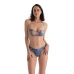 Dagi Renkli Straplez Bikini Üst, Örme, Multicolor, 36