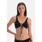 Dagi Siyah Üçgen Bikini Üst