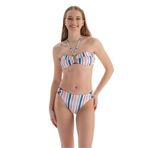 Dagi Straplez Bikini Üst Pembe-Mavi