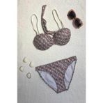 Dagi Straplez Destekli Push-up Desenli Bikini Takımı