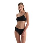 Dagi Tek Omuz Bikini Üstü, 40, 24SW82101ST, Siyah, Kadın