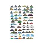 Dağlar Sticker Set-3 27 Parça Telefon, Tablet, Defter, Laptop Sticker