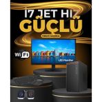 Dagmor 500W BN2015236 H110 Anakart Intel I7 6 32GB Ram Ddr4 480GB SSD 18.5' Monitör Wifi Kablosuz Set - Siyah - 21,5 inç LED