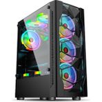 Dagmor BZ01 Atx Micro Atx Itx X4 Argb Fan Temper Cam Pc Gaming Kasa - Siyah - Yok