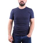 Dagoster 4604 Lacivert Bisiklet Yaka Erkek Tshirt