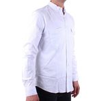Dagoster Dmg23-118783 Beyaz Poplin Günlük Normal Kalıp Uzun Kol Erkek Gömlek