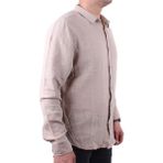 Dagoster DMG23-128281 Taş Günlük Normal Kalıp Uzun Kol Erkek Gömlek - 2XL