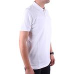 Dagoster DMG23-231319 Beyaz Günlük Yarım Patlı Pike Polo Yaka Erkek Tişört - 2XL