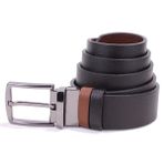 Dagoster DMK26-465DG Siyah Taba Çift Taraflı Hakiki Deri Erkek Kemer