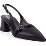 Dagoster Dza07-1296038 Siyah 6,5 Cm Kalın Topuklu Klasik Kadın Ayakkabı