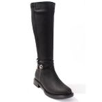 Dagoster DZA07-43621911 Siyah Düz Taban kadın Çizme
