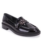 Dagoster DZA07-863705 Siyah Rugan Günlük Loafer Kadın Ayakkabı