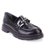Dagoster DZA07-90814 Siyah Rugan Günlük Loafer Kadın Ayakkabı