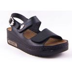Dagoster DZA37-3014 Siyah Günlük Ortopedik Kadın Sandalet