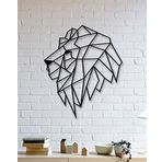 DAGROF Aslan Tasarımlı Geometrik Şekilli Metal Tablo Duvar Aksesuarı (70 x 48 cm)