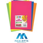 Dağtaş Kırtasiye Puti Fon Kartonu Fosforlu 50X70 50 Li Karışık Renk