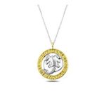 Daha Yok Mu 925 Ayar Gümüş Gold Yengeç Burcu Kadın Gümüş Kolye