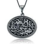 Daha Yok Mu 925 Ayar Gümüş Kelime-i Tevhid Gümüş Kolye