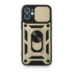 Daha Yok Mu iPhone 12 Pars Lens Yüzüklü Gold Silikon Kılıf