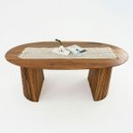 Dahda Concept Çubuk Ayak Verona Model Oval Masa - Ceviz - 180 x 90 x 75 cm