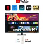 Dahili Hoparlörlü 43" 4K 60Hz 4ms Smart Monitör Tv Sesli Komut ve Uzaktan Bağlantı Özellikli - Siyah